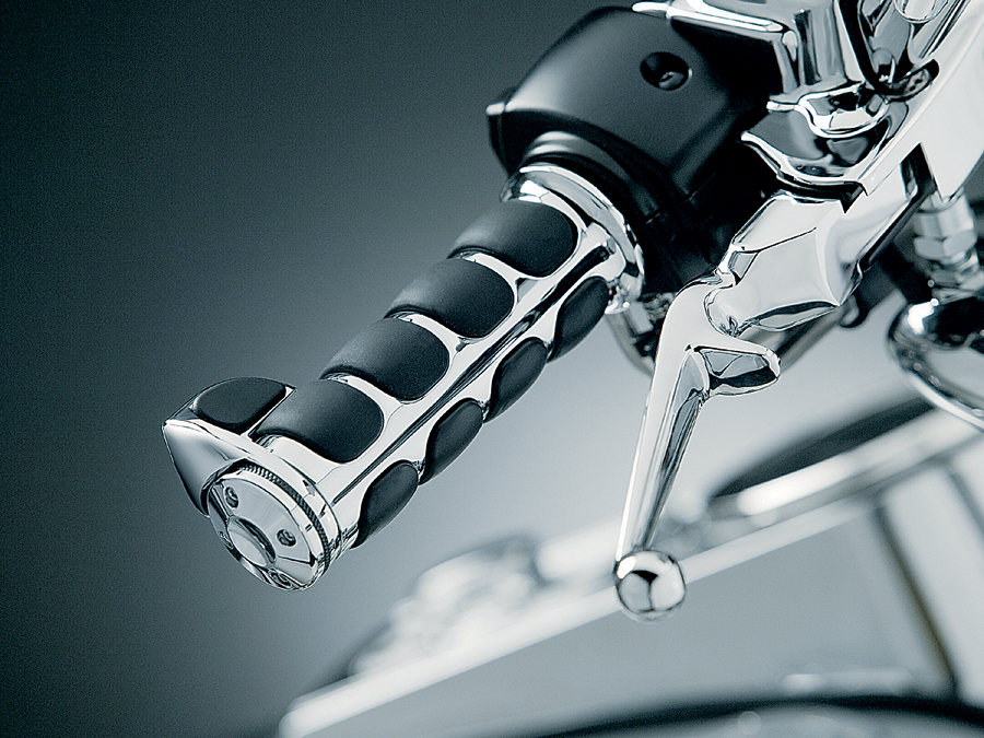 KURYAKYN Grips - ISO® - Dual Cable - Chrome 6205