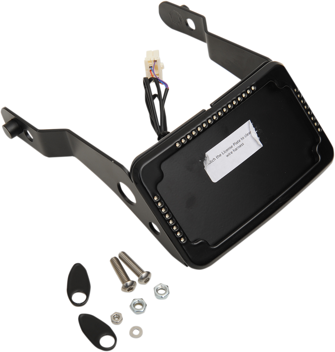 CYCLE VISIONS LP Plate Frame & Mount with Signals - FXDB - Black CV-4650B