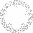 MOTO-MASTER Brake Rotor - Front - Flame 110766-PU