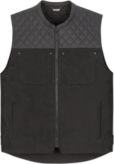 ICON Chamonix Denim Vest - Black - 4XL 2830-0558