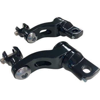 DRAG SPECIALTIES Passenger Peg Mount - Adjustable - Black 1620-2513