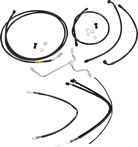 BURLY BRAND Control Kit - 15" Ape Hanger Handlebars B30-1237