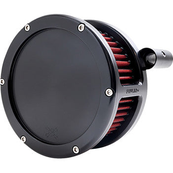 FEULING OIL PUMP CORP. BA Air Cleaner Kit - Black with Red Filter - '93-'99 Evolution Big Twin 5463