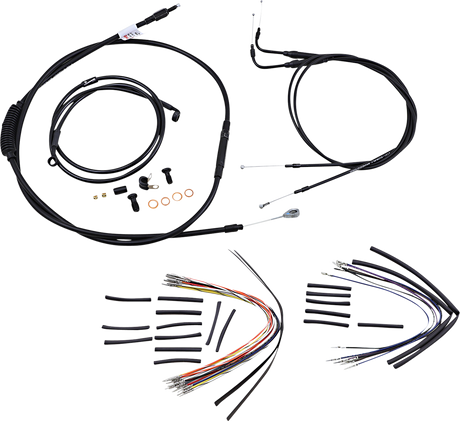 BURLY BRAND Control Kit - 18" Ape Hanger Handlebars Softail  2001-2006  B30-1017