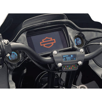 KOSO NORTH AMERICA Complete D2 Gauge Kit - LCD - Harley Davidson® - Baggers  2210-0697 BA080050