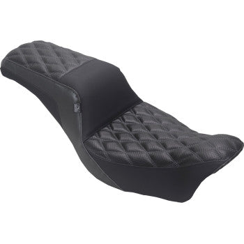 MUSTANG Seat 2up Dbl Diam Squareback Gry Thread 78810GM