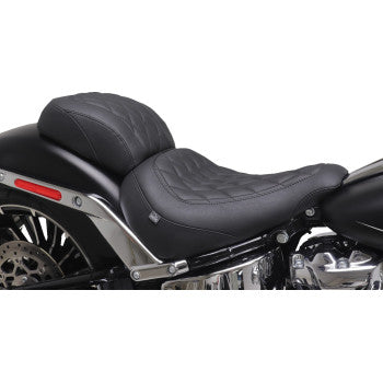 MUSTANG Wide Tripper™ Solo Seat - no Backrest - Diamond - Black Stitch - FXBR '23-'25 85033