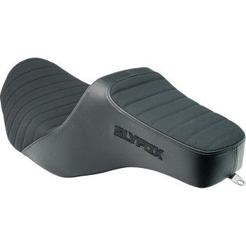 SLYFOX Highnoon Seat - Vinyl - Classic Stitch - Black Logo - FLH/FLT '23-'24 4704A-SlyFox