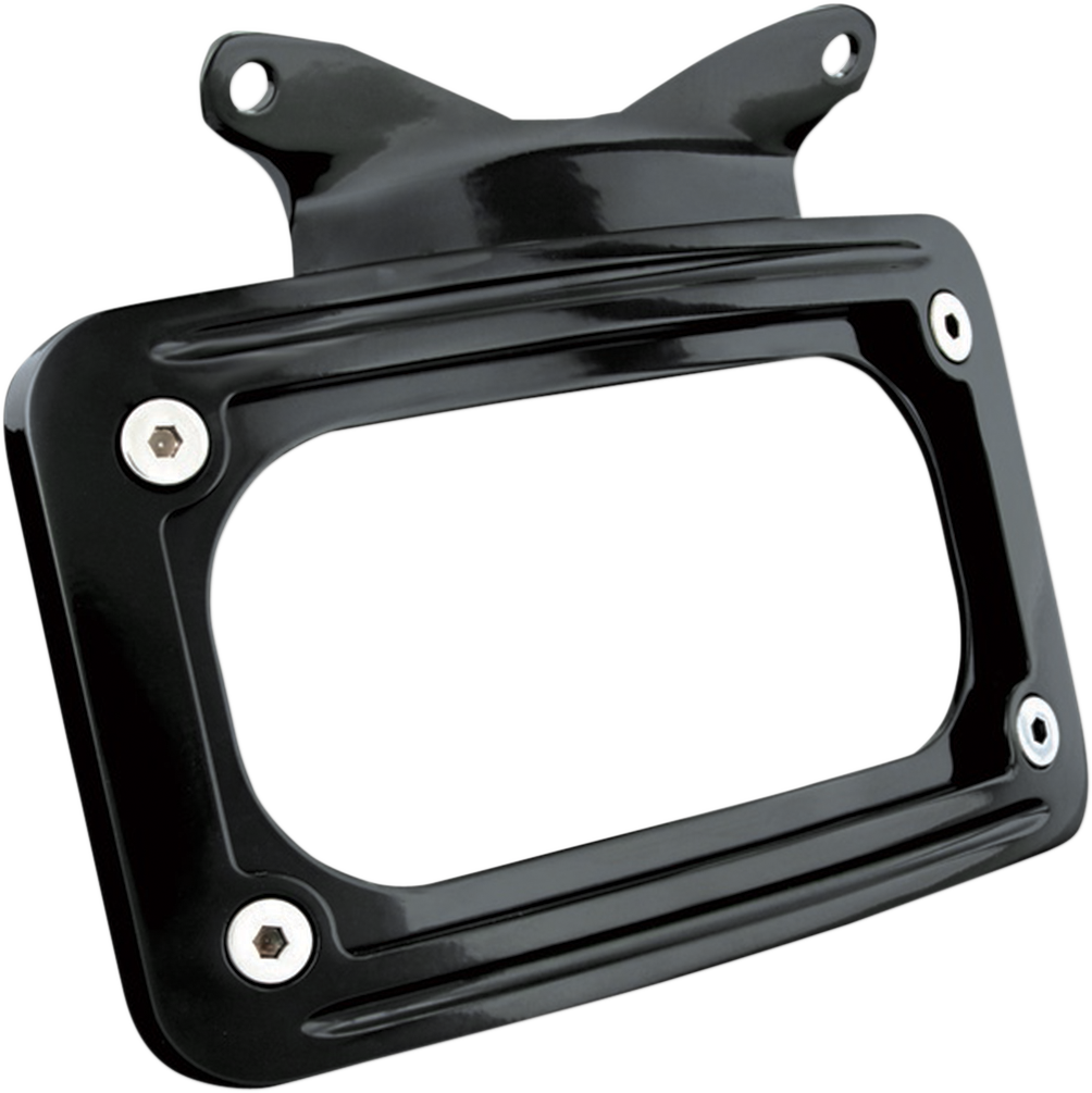 KURYAKYN Curved License Plate Mount - Black 3147