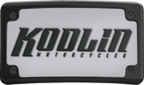 KODLIN MOTORCYCLE License Plate Kit - Curved - Black KUS20100