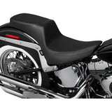 DRAG SPECIALTIES Performance Predator 2-Up Seat - Solar Leather - Smooth - FL '00-'17 0802-1644