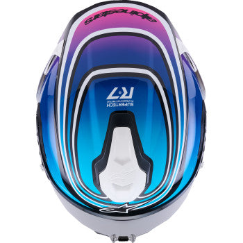 ALPINESTARS Helmet S-R7 Zeal Bk/Bl/Pk Fl/Wh Gloss Ece06/Dot L 8202826-1636-L
