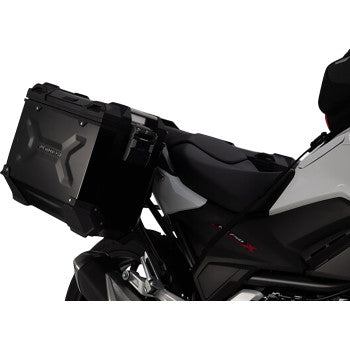 SW-MOTECH TRAX ADV Aluminum Case System - Black - Honda NC750 '16-'20 KFT.01.699.70001/B