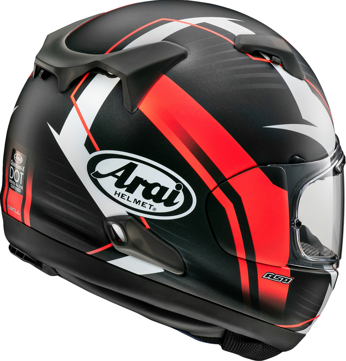 ARAI Quantum-X Helmet - Xen - Red Frost - Medium 0101-15764