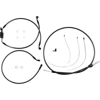 MAGNUM SHIELDING Black Pearl™ Designer Handlebar Installation Kit - 6" - FXLR/FXFB/S 4871126