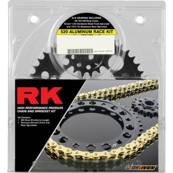 RK Chain and Sprocket Kit - 520 Aluminum Race - Gold - BMW S-1000RR 9101-128DGX
