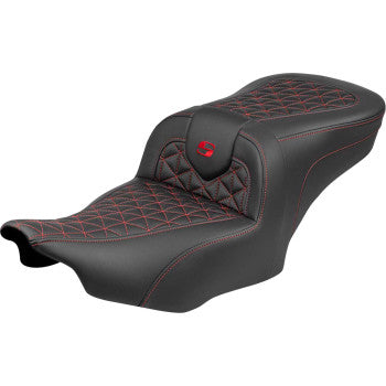 SADDLEMEN Seat Roadsofa Sr Red Stitch 823-07-21004