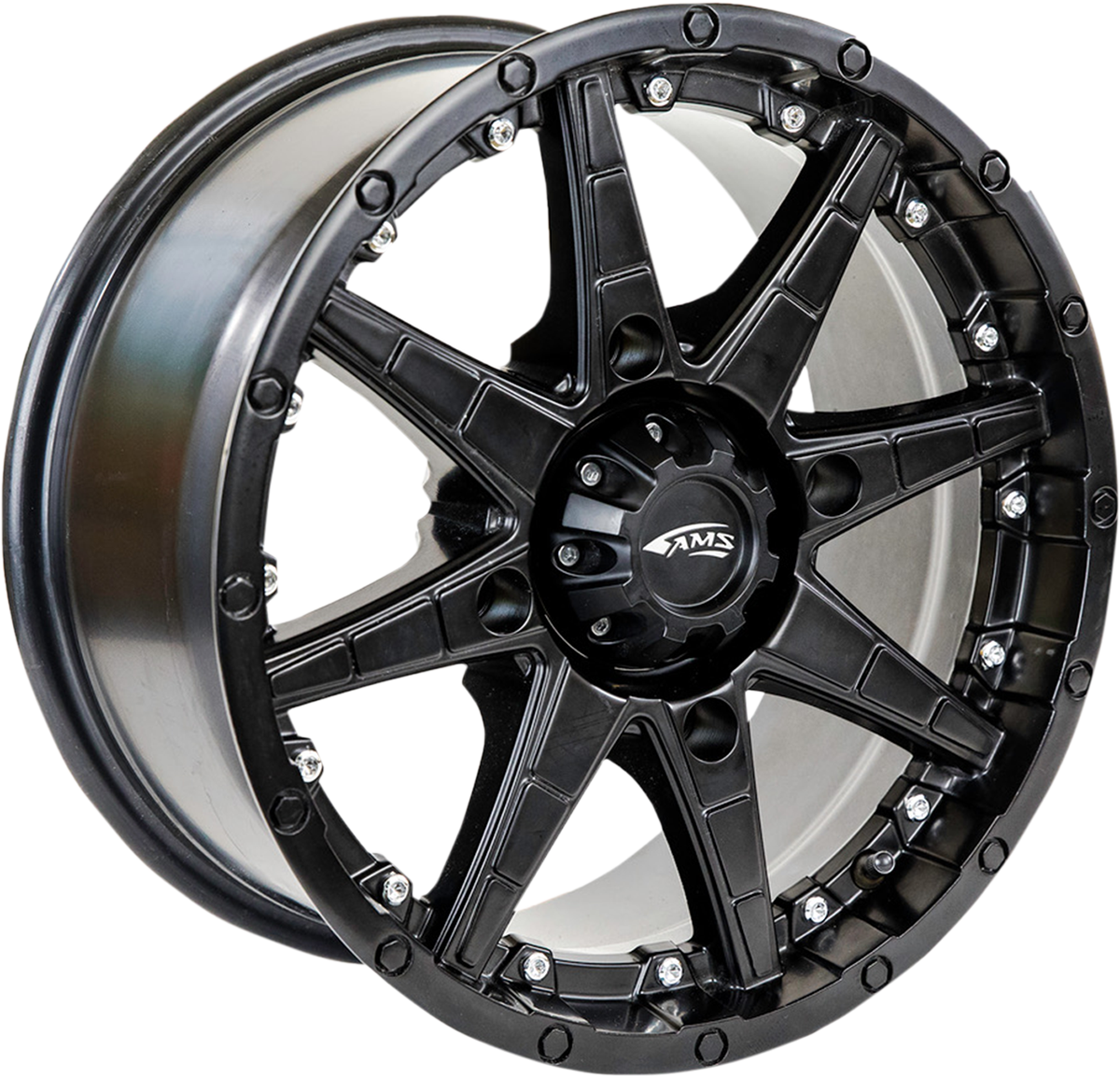 AMS Roll'n 105 Wheel - Front/Rear - Black - 15x7 - 4/110 - 5+2 5706-046AS