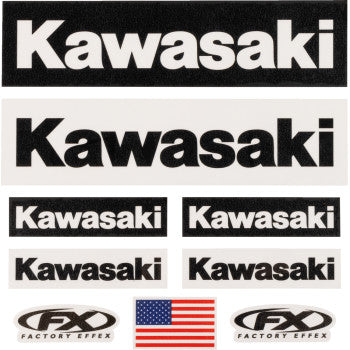 FACTORY EFFEX Jersey Iron-On Kit - Kawasaki 28-82100