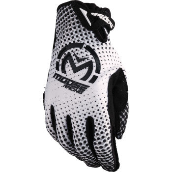 MOOSE RACING SX1™ Gloves - White/Black - Large 3330-8044