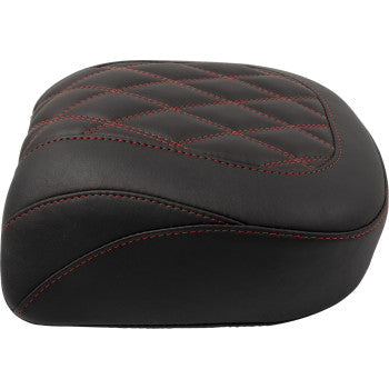 MUSTANG Wide Tripper™ Seat - Passenger - Dark Cherry Stitching - FLT/FLH '23-'25 88511DC