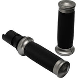PERFORMANCE MACHINE (PM) Grip Pm Contour Gun Metal Gray Tbw 24-25 Touring 25 Softail 0063-2105M-GU