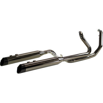 KHROME WERKS 2-into-1-into-2 Dominator-SR Exhaust System - Eclipse - Without End Caps - M8 Touring 201810A-SR
