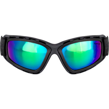 BOBSTER Sunglasses Goggles Freedive Matte Black Gry-Blu-Grn Mirror BFD002