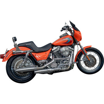 SLYFOX Slyfox Seat - Gray Logo - Black Vinyl - Smooth - FXR '82-'00 SlyFox4681B
