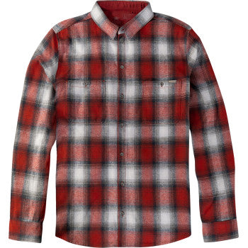 American Biker American Biker Mr Piston Flannel Shirt - Red - Large ABBPISTON27ST61RDLR