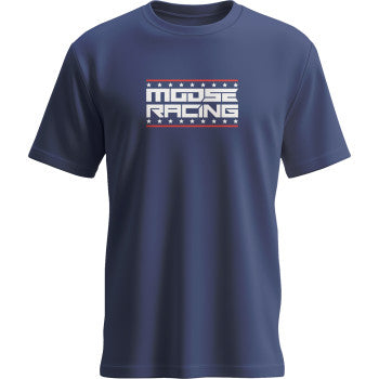 MOOSE RACING All-American T-Shirt - Navy - Medium 3030-24419
