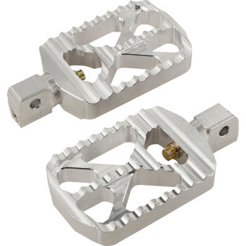 JOKER MACHINE Bear Claw Footpegs - Silver - Indian 08-646-8