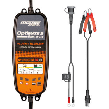 MOOSE RACING Battery Charger - Optimate 2 Duo TM-555
