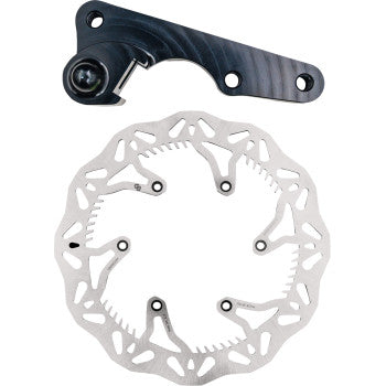 GBRAKES Brake Rotor Kit 270mm Solid Mount Wave Rotor + Bracket GBDOS214