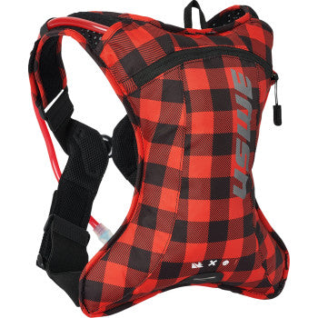 USWE Outlander Hydration Pack - 2L - Flannel Red/Black 202076048