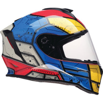 Z1R Youth Warrant 2.0 Helmet - Sentinel - Blue/Yellow - Medium 0102-0293