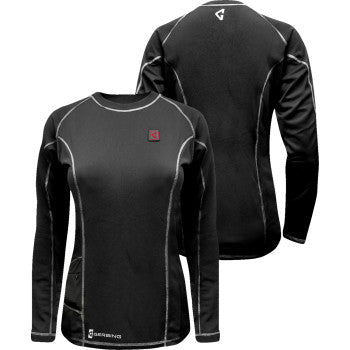 GERBING HEATED CLOTHING Women's 7V Heated Base Layer Shirt - 2XL GERBLS7VWBLKXXL