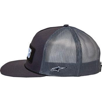 ALPINESTARS Ten Trucker Hat - Dark Gray/Dark Gray - One Size  1236-81440-1717