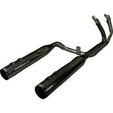 KHROME WERKS 2-into-1-into-2 Dominator-SR Exhaust System - Eclipse - Without End Caps - Twin Cam Touring 201830-SR