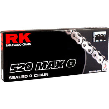 RK 520 Max O - Drive Chain - 120 Links - Black/Gold 520MAXO-120-BG