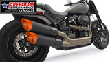 HARLEY SOFTAIL 4.5" RAPTOR SLIP ONS 2018-PRESENT *FATBOB MODELS ONLY*