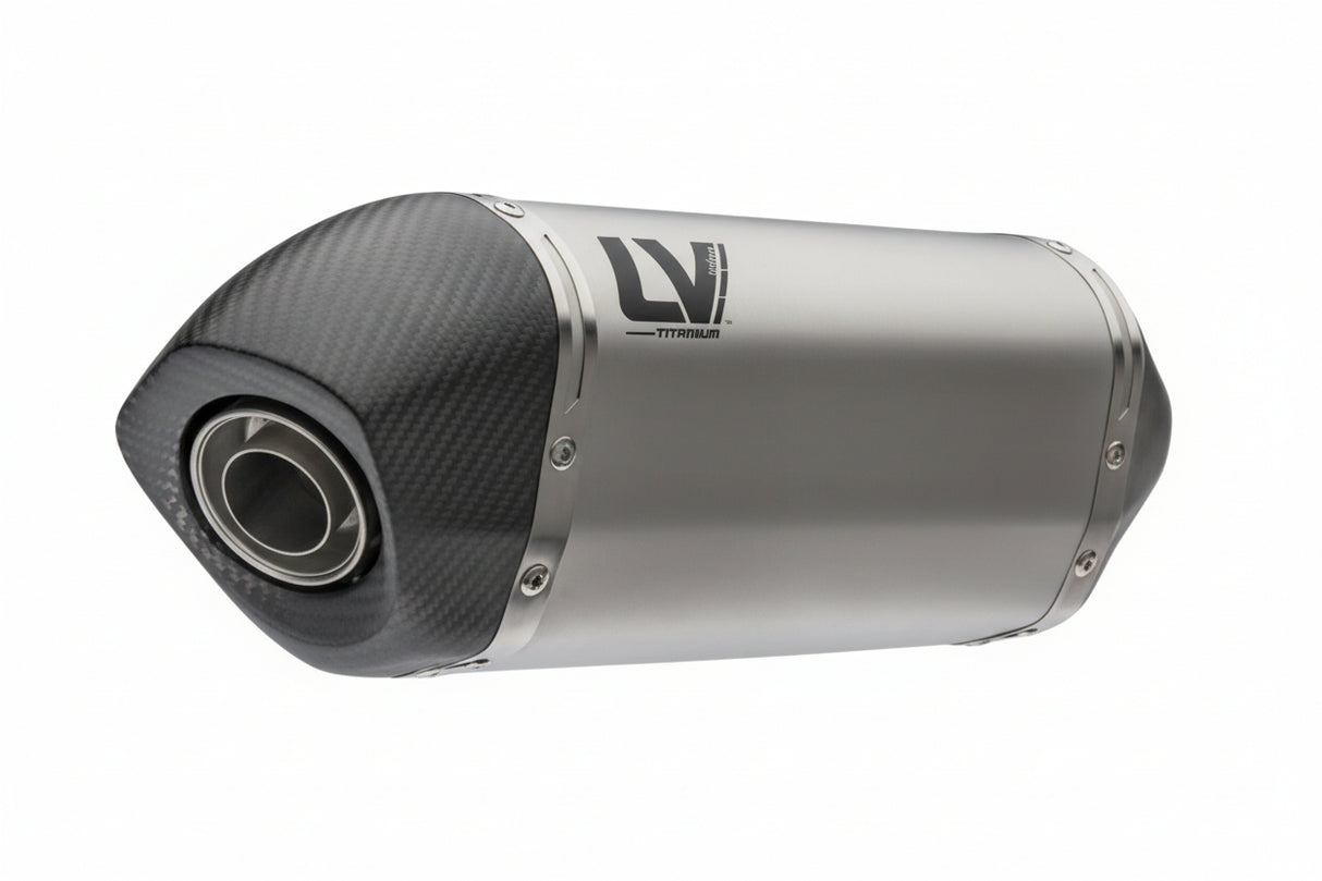 LEOVINCE - LV-14 Slip-On Muffler - Titanium - Aprilia Tuareg 660 15626TU 1811-4952