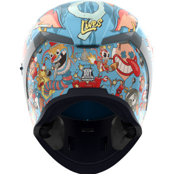 ICON Airform™ Helmet - 9 Lives - Blue - 3XL 0101-17389