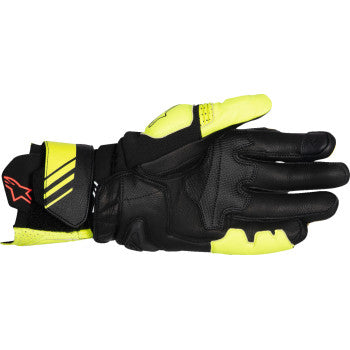 ALPINESTARS GP Plus R V3 Leather Gloves - Fluo Yellow/Black - Small 3550825-551-S