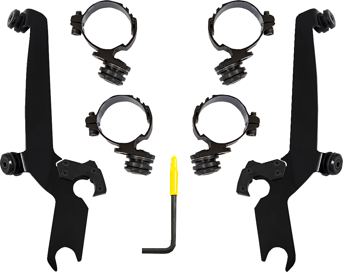 MEMPHIS SHADES Sportshield Mounting Kit - Black - Honda MEB2066