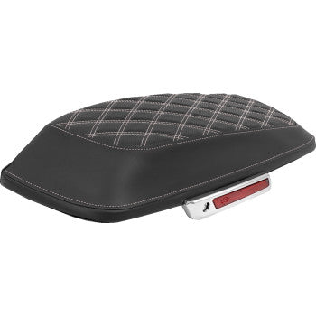 SADDLEMEN Cover Saddlebag Ls Bagger Wht Stitch L870-14-18406
