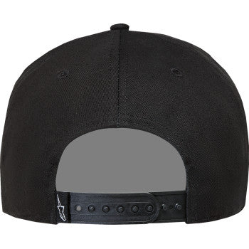ALPINESTARS Label Snapback Hat - Black - One Size  1236-81438-10-OS