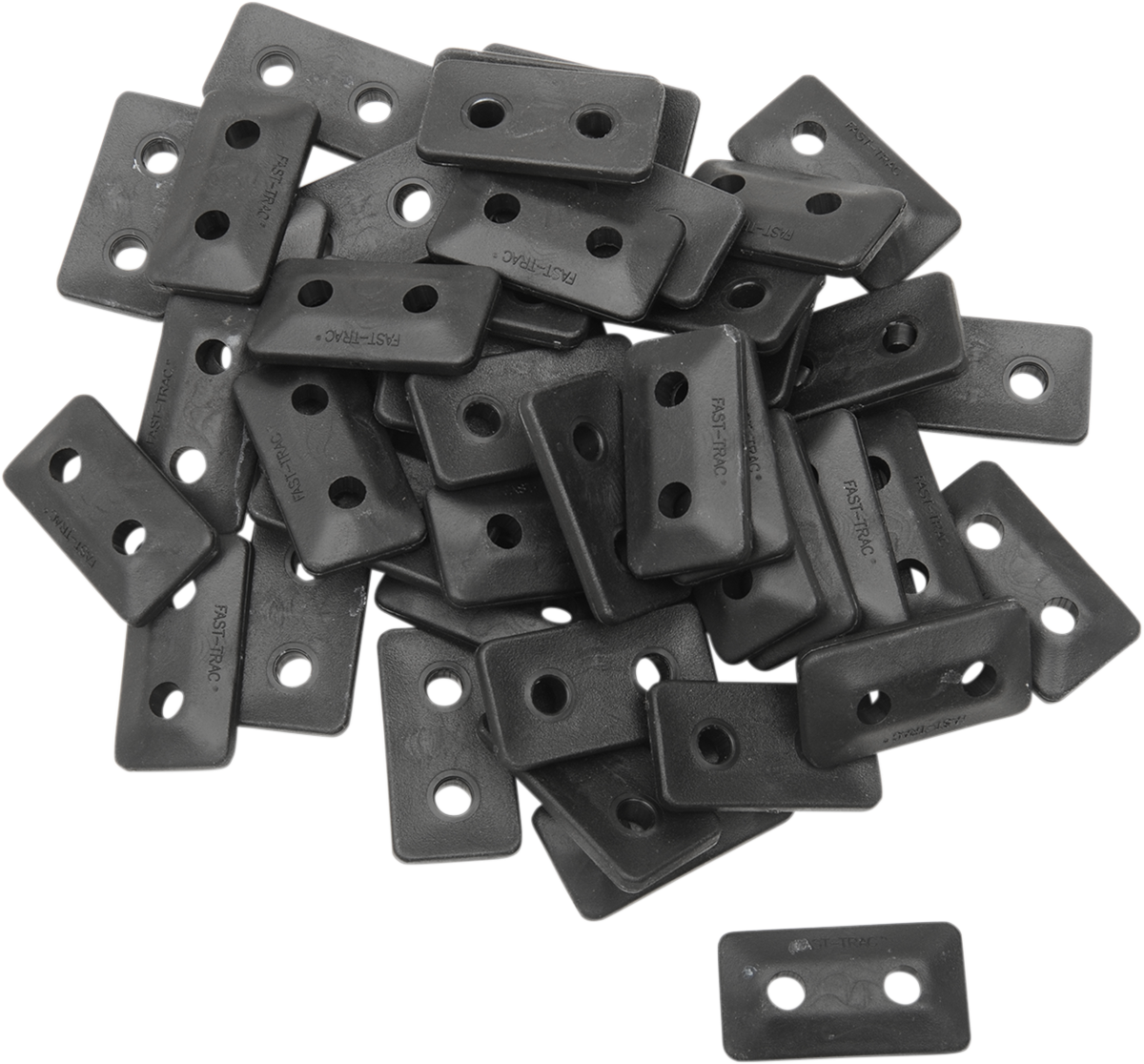 FAST-TRAC Backer Plates - Black - Twin - 48 Pack 500X-48