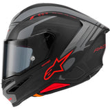 ALPINESTARS Helmet S-R7 A-Core Bk/Gy/Rd Matt Ece06/Dot Xs 8203426-1653-XS