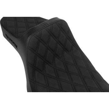 SLYFOX High Noon Seat - Double Diamond - Black Logo - Black Stitch - XL '04-'22 4709C-SlyFox